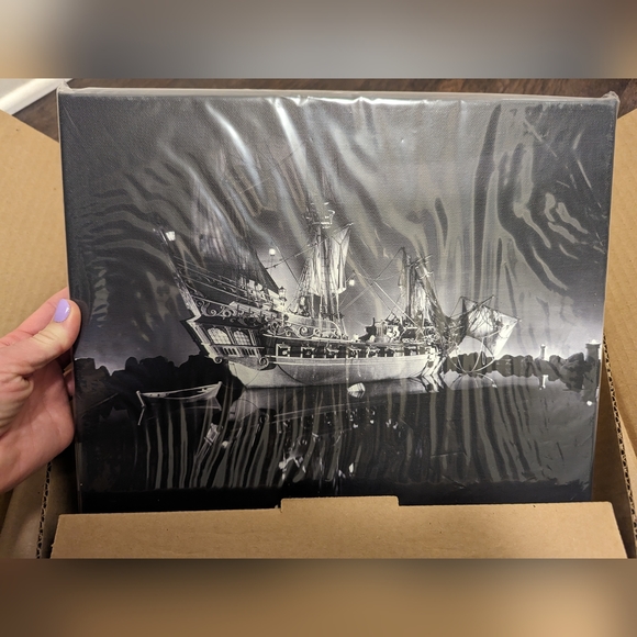 Disneyland Pirates of the Caribbean Ship canvas print Disney Fine Art - Picture 1 of 4